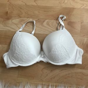White Push Up Bra